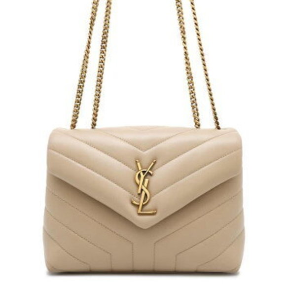 Saint Laurent Paris Lulu Leather Chain Shoulder Bag s - Picture 1 of 8